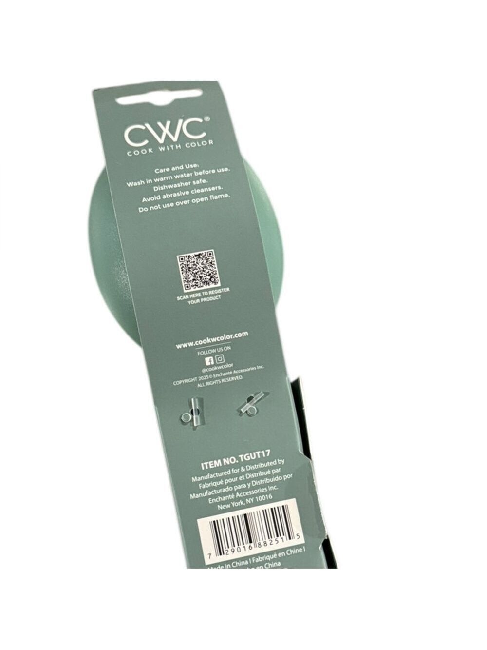 CWC Sage Green Silicone Spoon - Picture 4 of 4